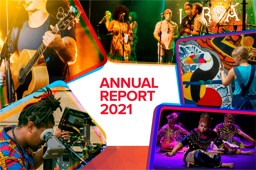 CISAC Annual Report 2021 Cover-EN