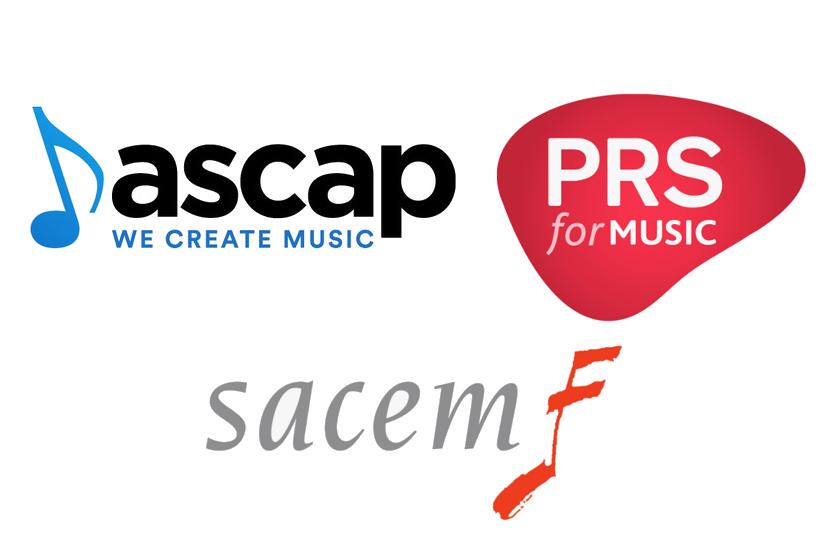 ASCAP PRS SACEM header
