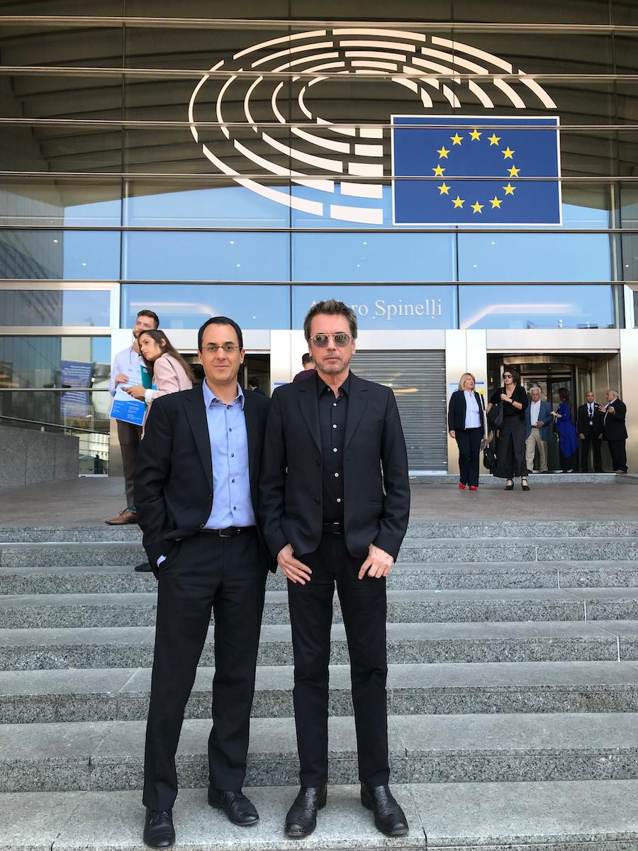 Jean-Michel Jarre with CISAC DG, Gadi Oron