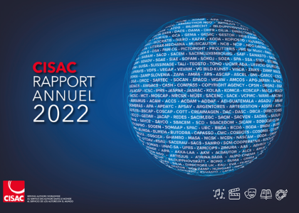 Couverture Rapport annuel 2022 de la CISAC
