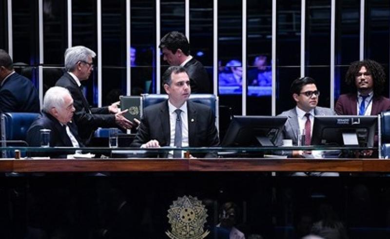 The president of the Senate and author of the project, Rodrigo Pacheco. Photo: Jefferson Rudy/Agência Senado