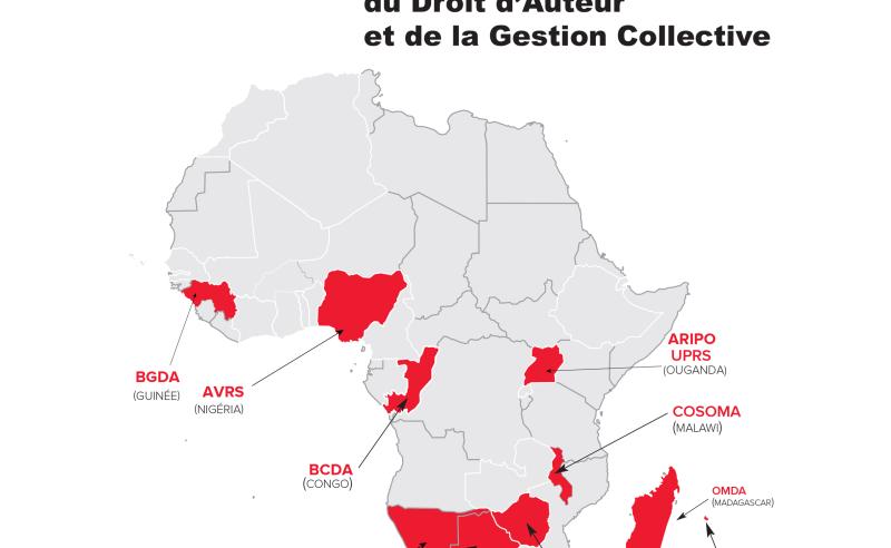 Carte de l'Afrique indiquant les OGC participantes